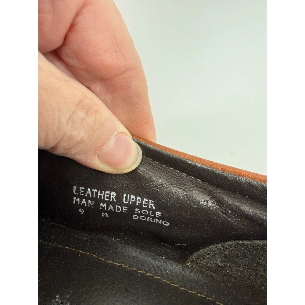 Venturini For Men Dorino Brown Leather Square Toe Loafers Made in Italy 9